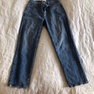 Madewell Classic Straight Jeans in Peralta Wash - Worn Twice